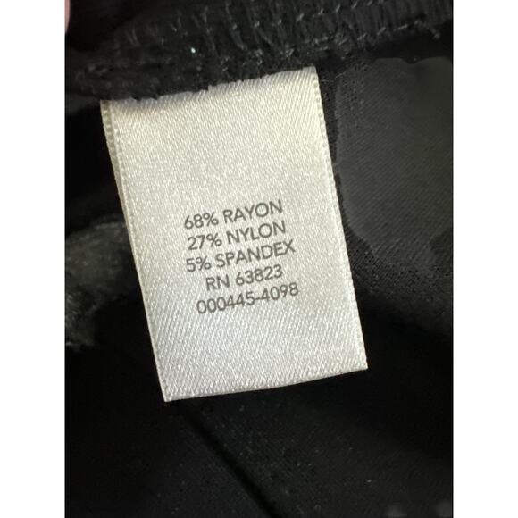 CJ Banks Women 14W Black Heavy Weight Dress Rayon Church Workwear NWT - Picture 4 of 4